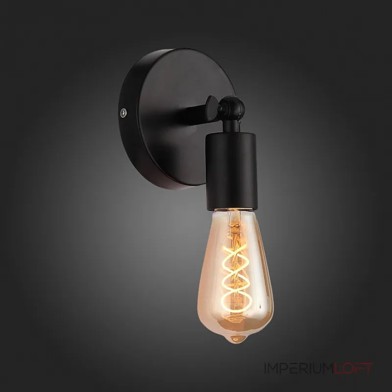 Бра EVOLUCE Ano SL419.401.01 Цвет арматуры черный Цвет плафонов белый от ImperiumLoft