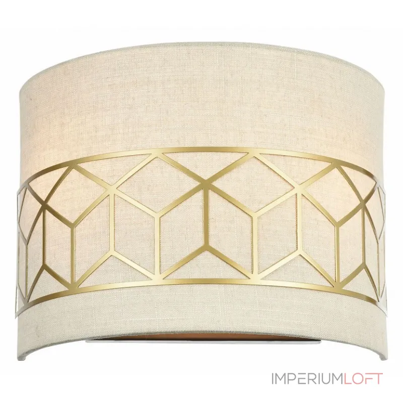 Накладной светильник Maytoni Messina H223-WL-02-G Цвет арматуры золото Цвет плафонов кремовый от ImperiumLoft