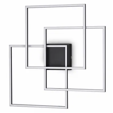 Накладной светильник Ideal Lux Frame FRAME PL QUADRATO NERO Цвет плафонов чёрный