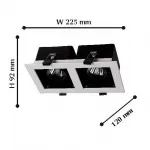 Встраиваемый светильник Favourite Flashled 1988-2C от ImperiumLoft