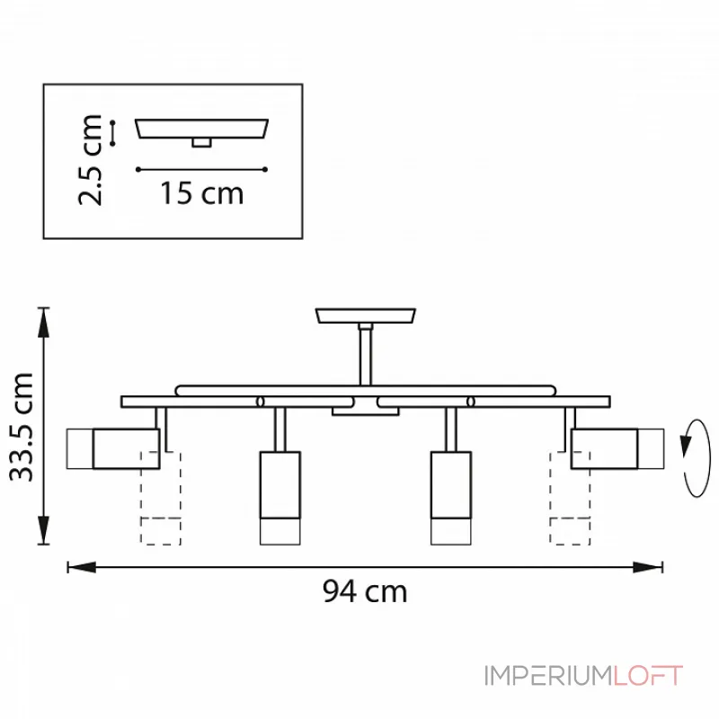 Потолочная люстра Lightstar Rullo LR7183681