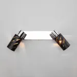 Бра Eurosvet Fente 20090/2 черный/хром Цвет плафонов золото Цвет арматуры черный от ImperiumLoft