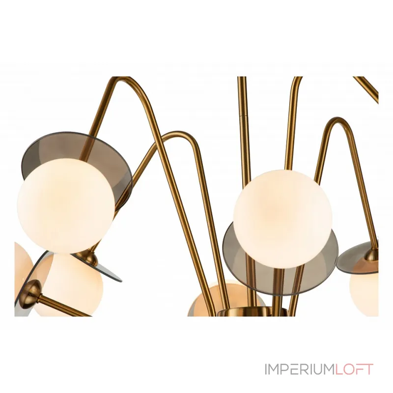 Люстра на штанге Indigo Jazz 11020/8R Brass