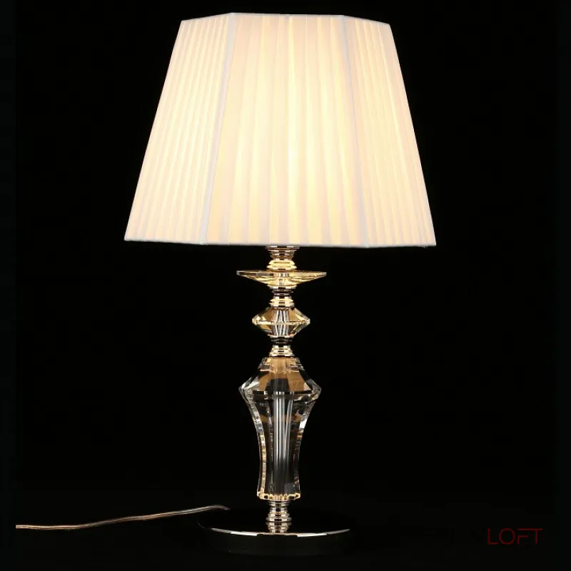 Настольная лампа декоративная Aployt Jula APL.707.04.01 Цвет арматуры хром Цвет плафонов белый от ImperiumLoft