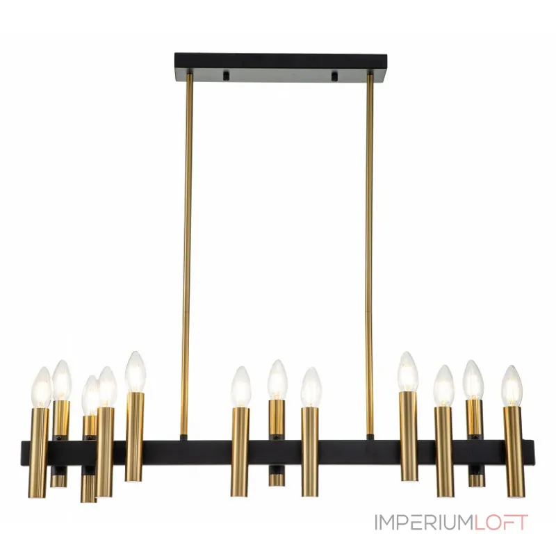 Люстра на штанге Indigo Cero 13009/12PL Black