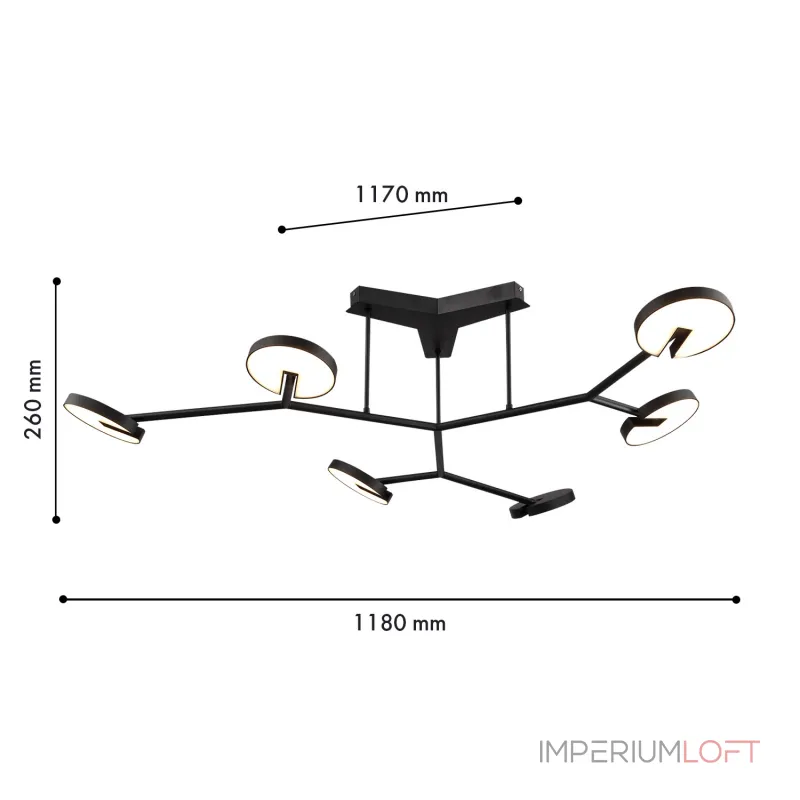 Потолочная люстра Favourite Paritet 4401-6C