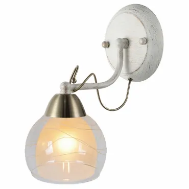 Бра Arte Lamp A1633AP-1WG Цвет арматуры бронза Цвет плафонов прозрачный