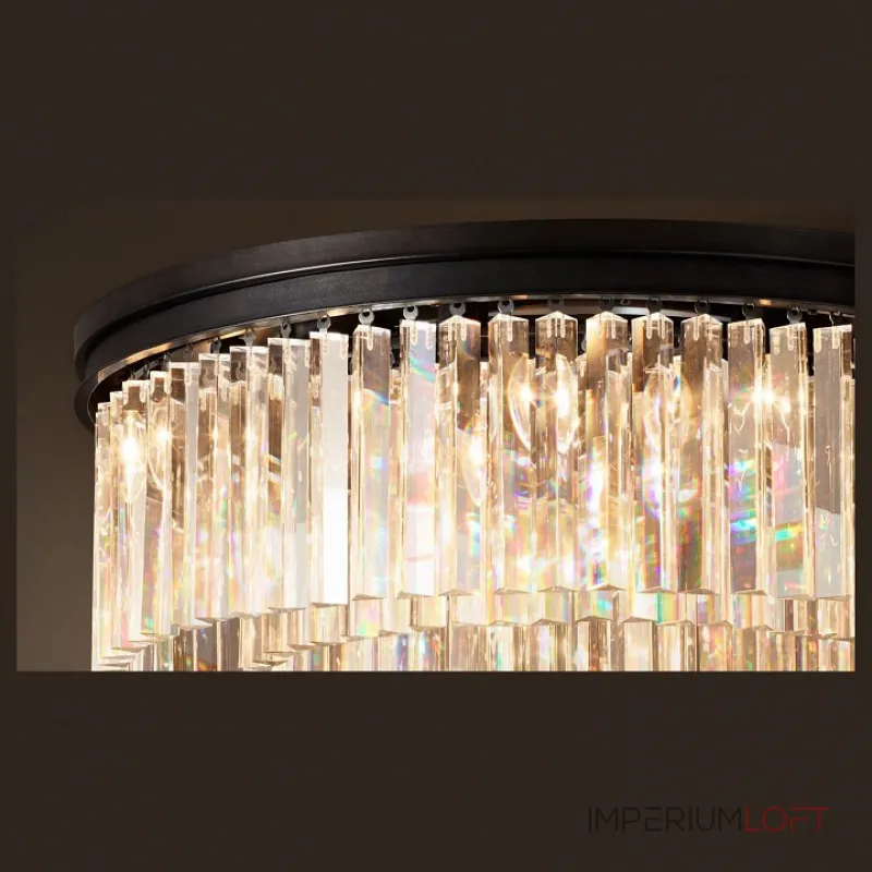 Накладной светильник DeLight Collection 1920s Odeon KR0387C-10B/P black/clear Цвет арматуры черный Цвет плафонов прозрачный от ImperiumLoft