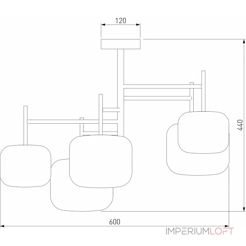Люстра на штанге 70128/5