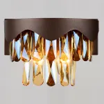 Накладной светильник Ambrella Traditional 2 TR5091 Цвет арматуры коричневый Цвет плафонов янтарный от ImperiumLoft