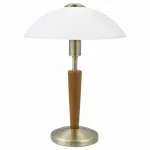 Настольная лампа декоративная Eglo ПРОМО Solo 1 87256 Цвет арматуры коричневый от ImperiumLoft