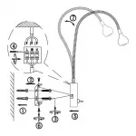 Бра Globo Serpent 24109W Цвет арматуры хром Цвет плафонов хром от ImperiumLoft
