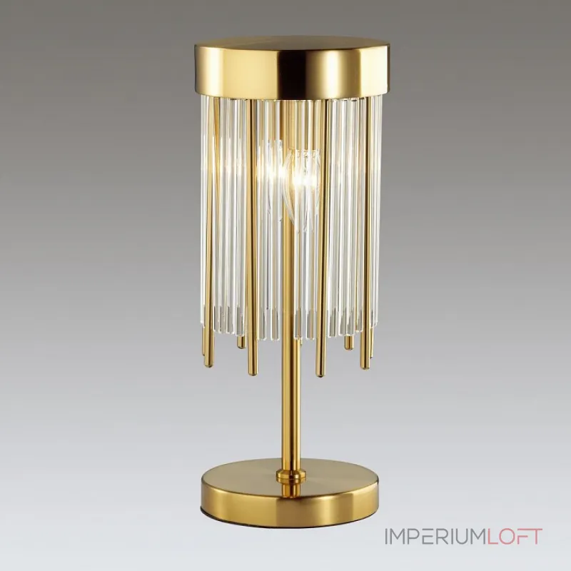 Настольная лампа декоративная Odeon Light York 4788/2T Цвет плафонов прозрачный Цвет арматуры золото от ImperiumLoft