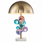 Настольная лампа декоративная Lucia Tucci Tous TOUS T1690.1 Цвет плафонов золото Цвет арматуры разноцветный от ImperiumLoft