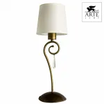 Настольная лампа декоративная Arte Lamp Carolina A9239LT-1BR Цвет арматуры коричневый Цвет плафонов белый от ImperiumLoft