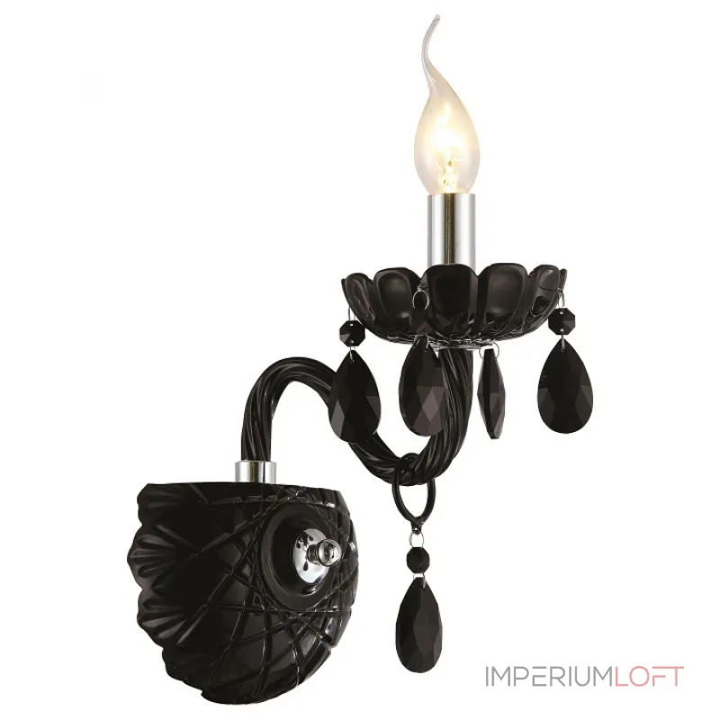 Бра Arte Lamp Teatro A3964AP-1BK Цвет арматуры хром Цвет плафонов черный от ImperiumLoft Бра Arte Lamp Teatro A3964AP-1BK Цвет арматуры хром Цвет плафонов черный от ImperiumLoft