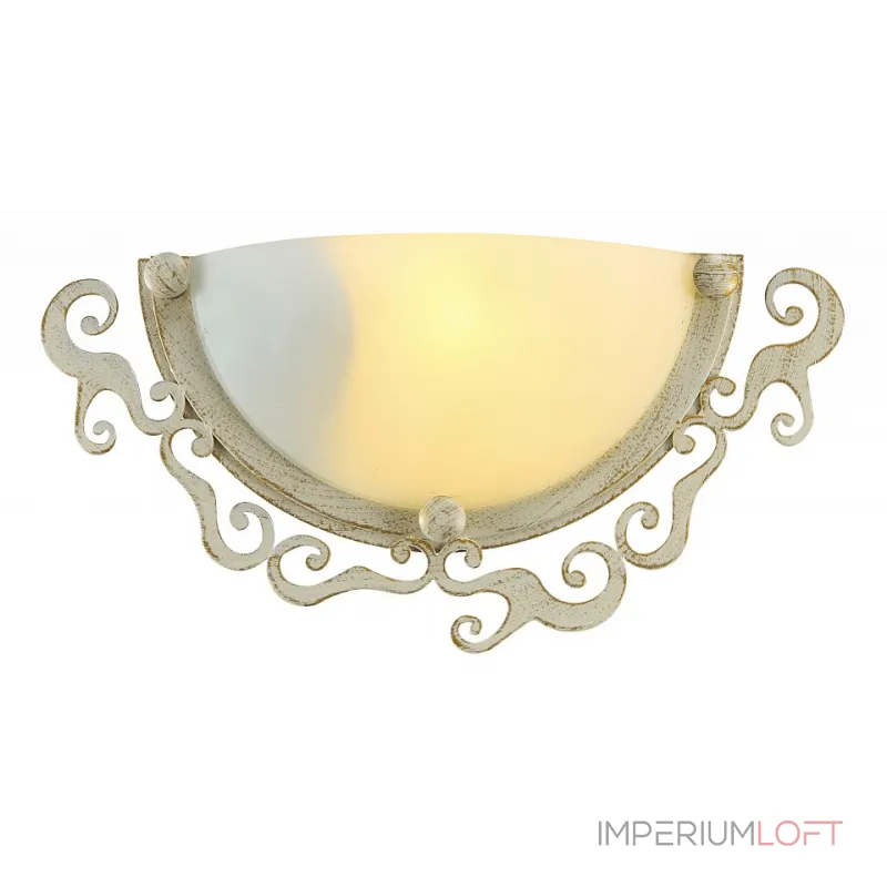 Накладной светильник Arte Lamp Riccioli A1060AP-1WG Цвет арматуры золото Цвет плафонов белый от ImperiumLoft Накладной светильник Arte Lamp Riccioli A1060AP-1WG Цвет арматуры золото Цвет плафонов белый от ImperiumLoft