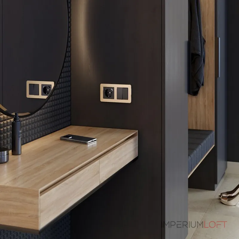 Рамка на 2 поста Werkel Platinum шампань W0022611 от ImperiumLoft