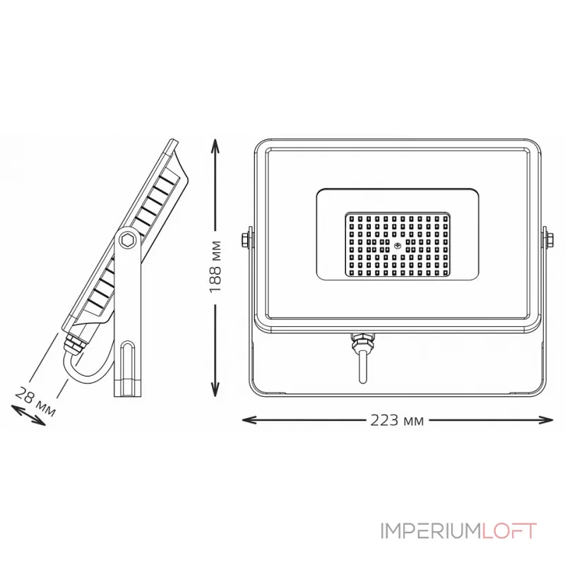 Настенно-потолочный прожектор Gauss Qplus 690511350 Цвет плафонов прозрачный от ImperiumLoft