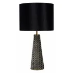 Настольная лампа декоративная Lucide Extravaganza Velvet 10501/81/30 Цвет плафонов черный Цвет арматуры серый от ImperiumLoft