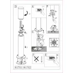 Наземный высокий светильник Eglo Helsinki 81752 Цвет арматуры хром от ImperiumLoft