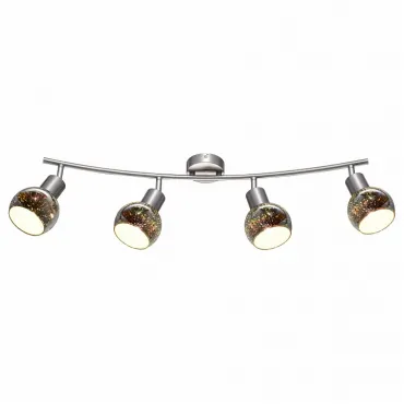 Спот Arte Lamp Illusione A6125PL-4SS Цвет арматуры серебро Цвет плафонов разноцветный
