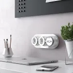 Выключатель двухклавишный с корпусом Werkel Vintage белый, хром W5822050 от ImperiumLoft