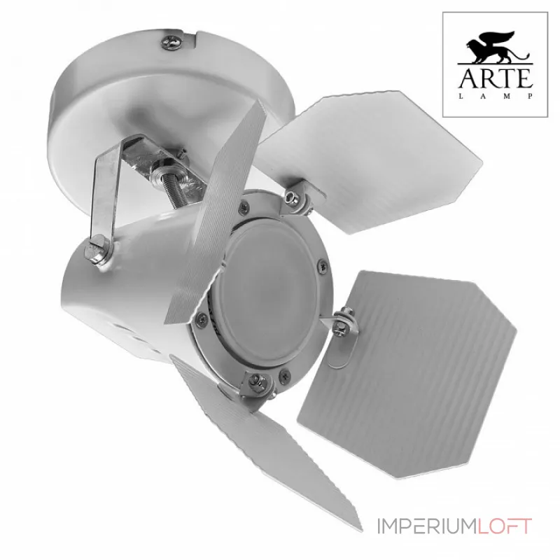 Спот Arte Lamp Cinema A3092AP-1WH Цвет арматуры белый Цвет плафонов белый от ImperiumLoft