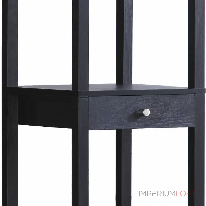 Торшер с полкой LGO Woodruff LSP-0333 Цвет арматуры черный Цвет плафонов кремовый от ImperiumLoft