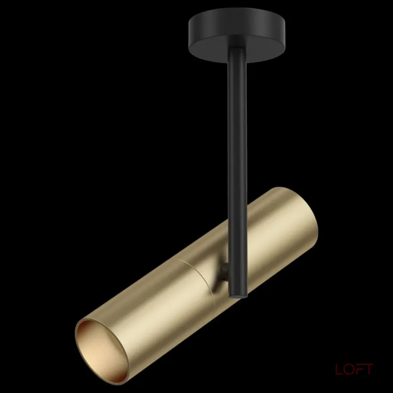 Спот Maytoni Elti C020CL-01GB Цвет арматуры черный Цвет плафонов золото от ImperiumLoft