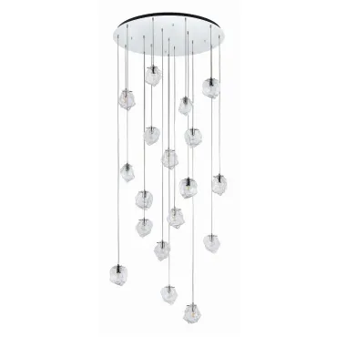 Подвесная люстра ST-Luce Portici SL1175.103.18 Цвет арматуры серый Цвет плафонов неокрашенный Подвесная люстра ST-Luce Portici SL1175.103.18 Цвет арматуры серый Цвет плафонов неокрашенный