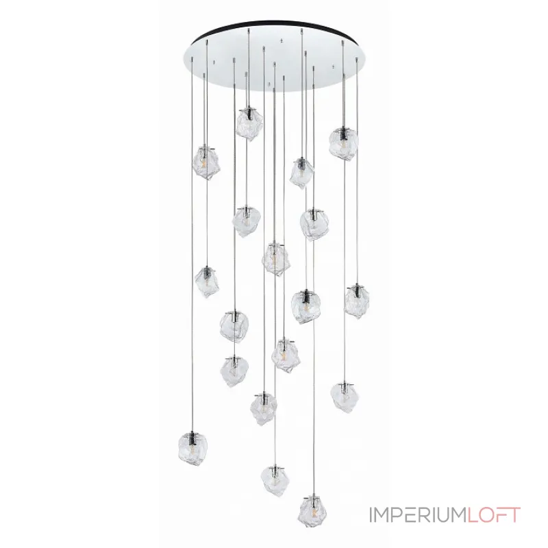 Подвесная люстра ST-Luce Portici SL1175.103.18 Цвет арматуры серый Цвет плафонов неокрашенный от ImperiumLoft Подвесная люстра ST-Luce Portici SL1175.103.18 Цвет арматуры серый Цвет плафонов неокрашенный от ImperiumLoft