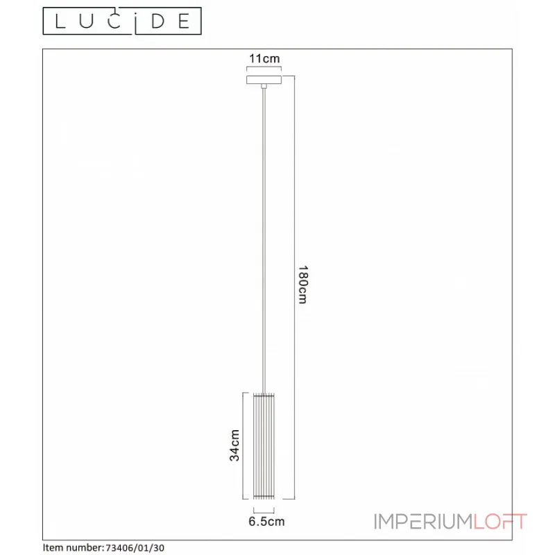 Подвесной светильник Lucide Lionel 73406/01/30 Подвесной светильник Lucide Lionel 73406/01/30