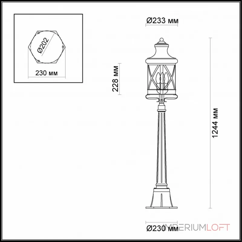 Наземный низкий светильник Odeon Light Sation 4045/3F Цвет арматуры черный Цвет плафонов черный от ImperiumLoft Наземный низкий светильник Odeon Light Sation 4045/3F Цвет арматуры черный Цвет плафонов черный от ImperiumLoft