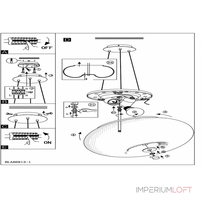 Подвесной светильник Eglo ПРОМО Optica 86813 