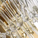 Накладной светильник Divinare Vetro 7565/01 AP-1 Цвет плафонов прозрачный Цвет арматуры золото от ImperiumLoft