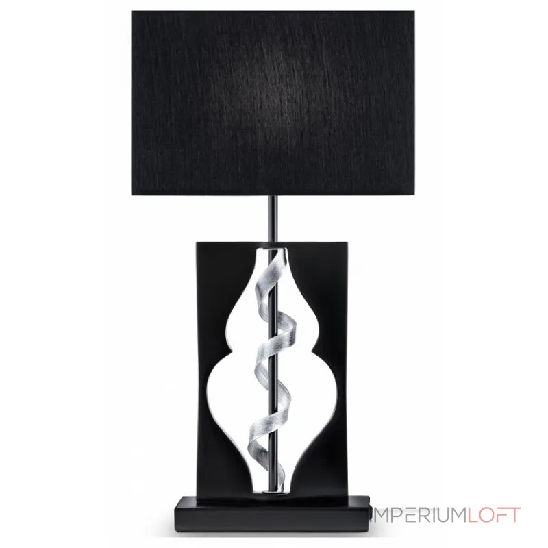 Настольная лампа декоративная Maytoni Intreccio ARM010-11-R Цвет арматуры серебро Цвет плафонов черный от ImperiumLoft Настольная лампа декоративная Maytoni Intreccio ARM010-11-R Цвет арматуры серебро Цвет плафонов черный от ImperiumLoft