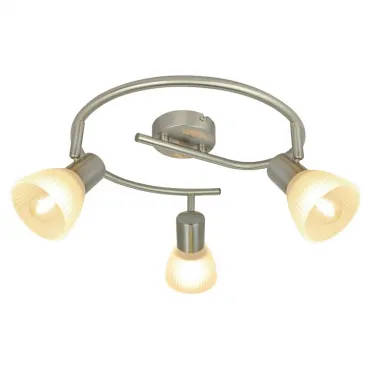 Спот Arte Lamp Parry A5062PL-3SS Цвет арматуры серебро Цвет плафонов белый