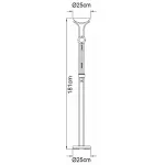 Торшер с подсветкой Arte Lamp Duetto A4329PN-2AB Цвет арматуры бронза Цвет плафонов бронза от ImperiumLoft