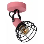 Спот Lucide Paulien 08927/01/66 Цвет плафонов черный Цвет арматуры розовый от ImperiumLoft