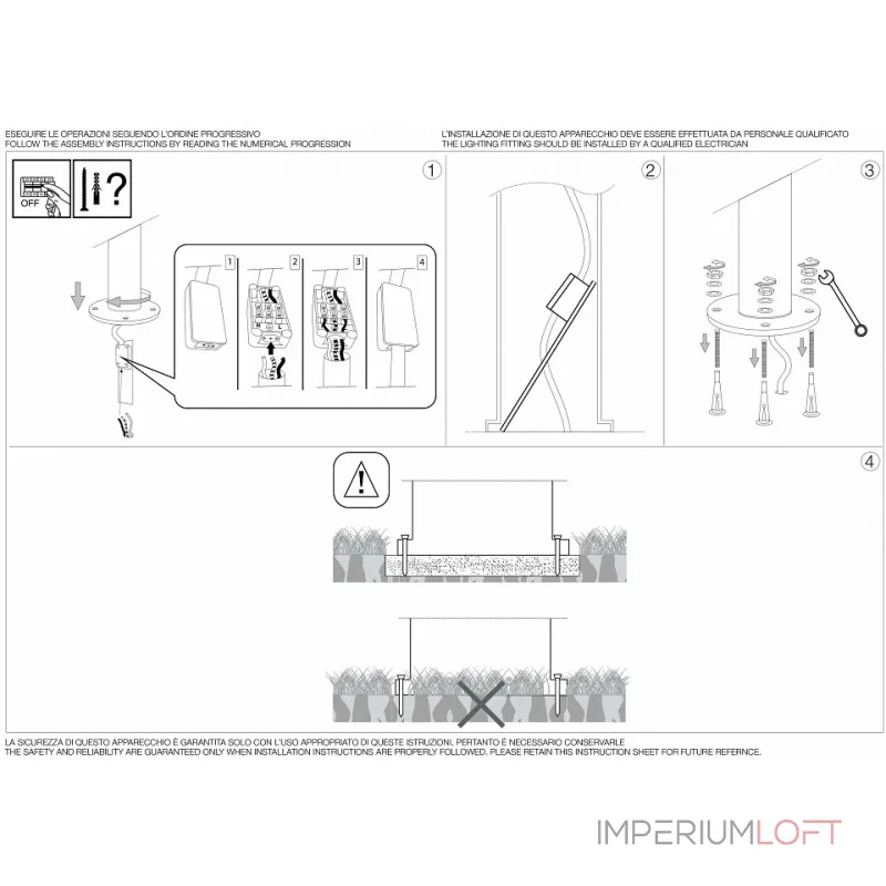 Наземный низкий светильник Ideal Lux Etere ETERE PT1 ANTRACITE Цвет арматуры белый от ImperiumLoft Наземный низкий светильник Ideal Lux Etere ETERE PT1 ANTRACITE Цвет арматуры белый от ImperiumLoft