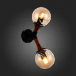 Бра EVOLUCE Raquel SLE109401-01 Цвет арматуры черный Цвет плафонов янтарный от ImperiumLoft