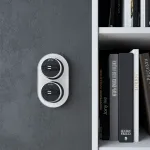 Выключатель двухклавишный с корпусом Werkel Vintage хром, черный W5822051 от ImperiumLoft