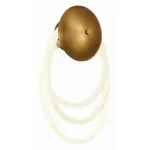 Бра ST-Luce Sagrato SL6102.311.30 Цвет арматуры желтый Цвет плафонов белый от ImperiumLoft