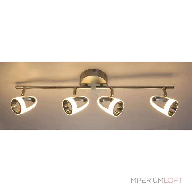 Спот Globo Rodrik 56006-4 Цвет арматуры никель Цвет плафонов хром от ImperiumLoft Спот Globo Rodrik 56006-4 Цвет арматуры никель Цвет плафонов хром от ImperiumLoft