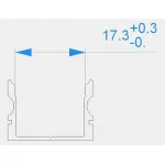 Профиль накладной  Deko-Light AU-02-15 970160 Цвет арматуры серебро от ImperiumLoft