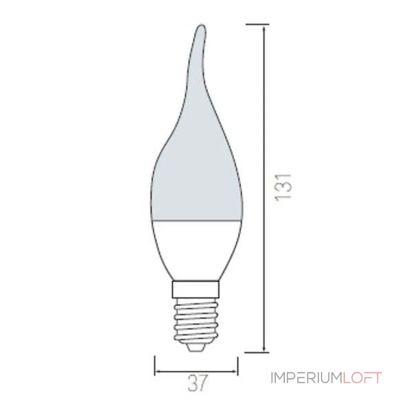 Лампа светодиодная Horoz Electric HL4370L E14 6Вт 6400K HRZ00000031 от ImperiumLoft