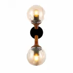 Бра EVOLUCE Raquel SLE109401-01 Цвет арматуры черный Цвет плафонов янтарный от ImperiumLoft