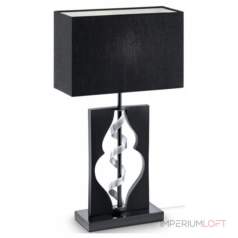 Настольная лампа декоративная Maytoni Intreccio ARM010-11-R Цвет арматуры серебро Цвет плафонов черный от ImperiumLoft Настольная лампа декоративная Maytoni Intreccio ARM010-11-R Цвет арматуры серебро Цвет плафонов черный от ImperiumLoft