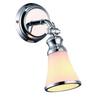 Спот Arte Lamp Vento A9231AP-1CC Цвет арматуры хром Цвет плафонов белый Спот Arte Lamp Vento A9231AP-1CC Цвет арматуры хром Цвет плафонов белый
